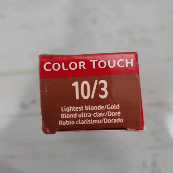 Wella Color Touch 10/3 Lightest Blonde/Gold Blonde Demi-permanent Hair Color 2oz - Picture 2 of 5